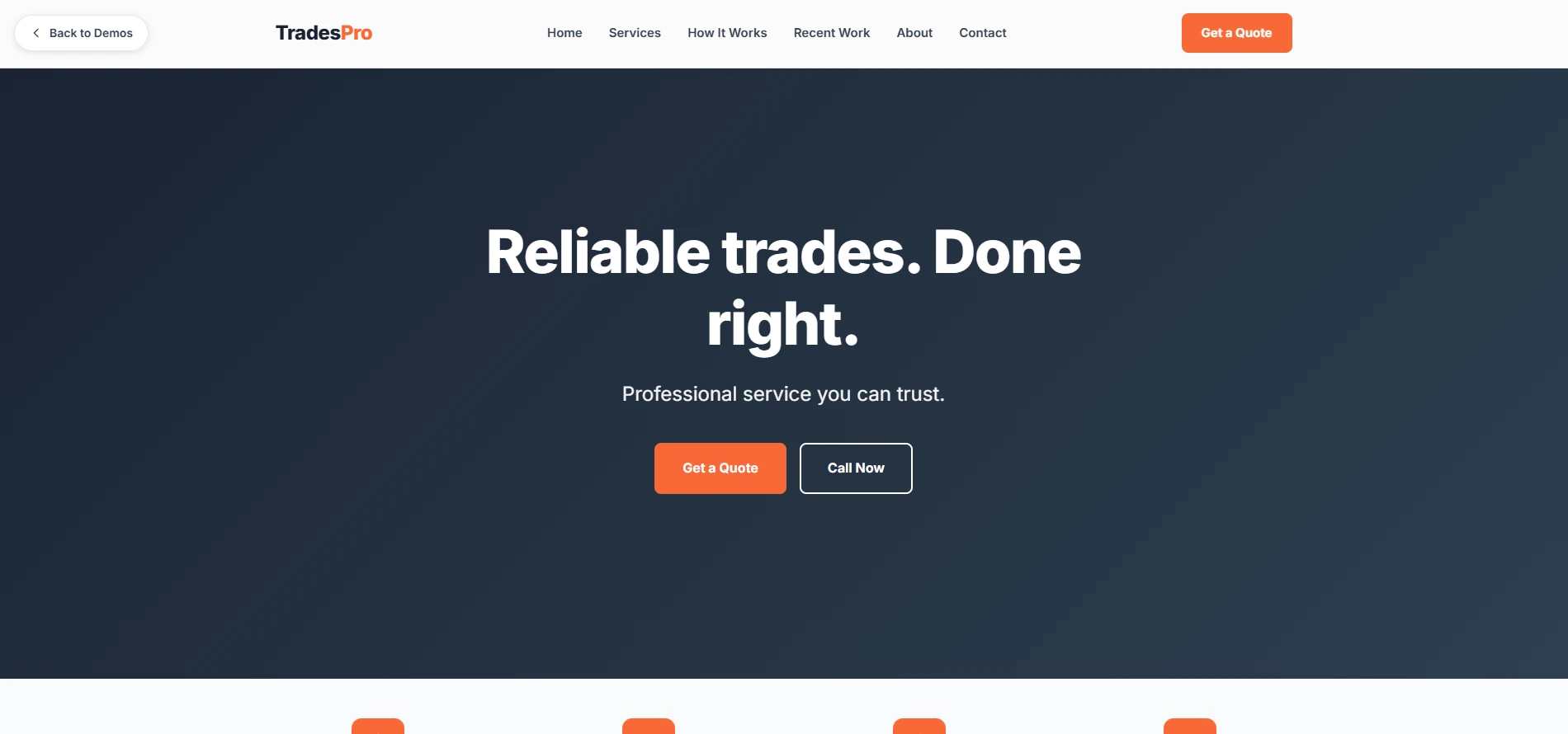 Trades Pro demo thumbnail